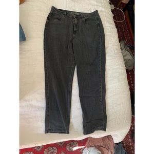 American Eagle Black Mom Jeans
